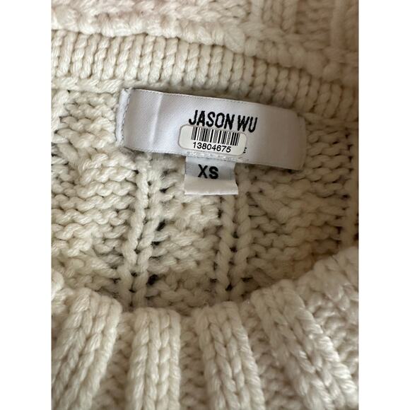 Jason Wu x RTR Cream Wool Cable Knit Sweater XS - Picture 8 of 9